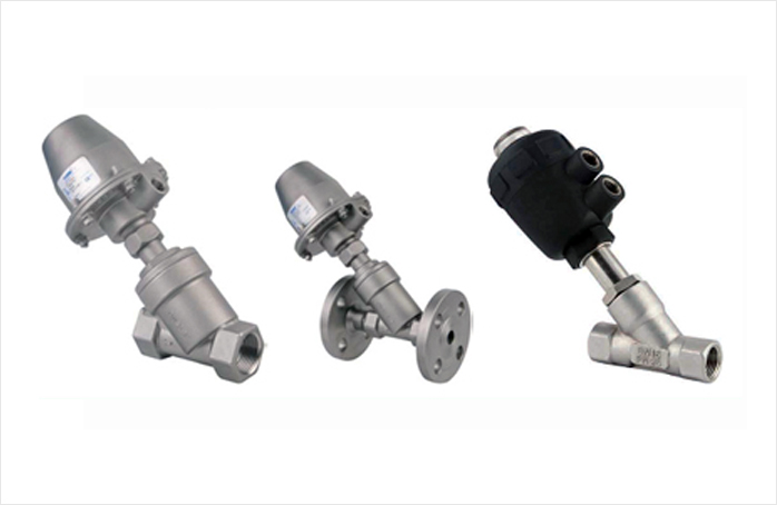 Pneumatic Angle Type Piston Valves